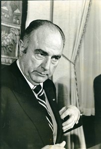 Belgium Political Prime Minister Paul Vanden Boeynants Portrait Old Photo 1979