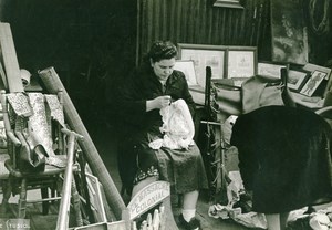 France Paris WWII Guerre Occupation Allemande Marché aux Puces de Saint Ouen Ancienne Photo 1942