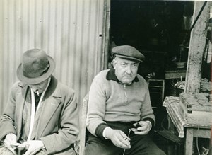 France Paris WWII Guerre Occupation Allemande Marché aux Puces de Saint Ouen Ancienne Photo 1942