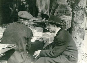 France Paris WWII War Occupation Flea Market Saint Ouen Old Photo Nicolini 1942