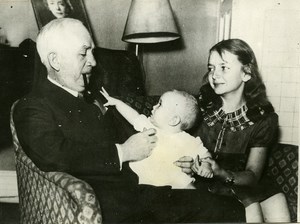 USA Diplomat Norman Davis & Grandchildren Baby Old Press Photo 1935