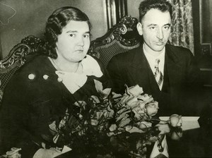 USA Chicago Ovila Dionne Quintuplets Parents Old Press Photo 1935