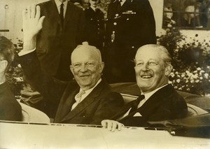 London President Eisenhower & British Prime Minister MacMillan Press Photo 1959