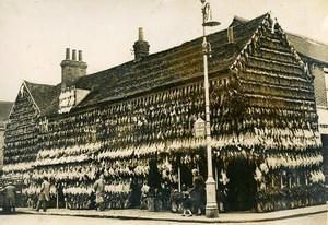 United Kingdom London House covered Turkey & Poultry Christmas Press Photo 1938