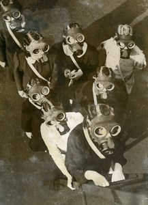 United Kingdom London Civil Defence Women Gas Masks Old Press Photo 1938