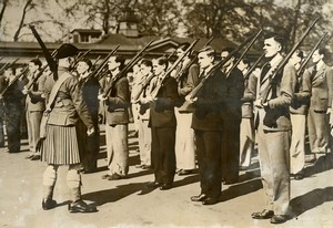 United Kingdom London Training Recruits Scottish Regiment Old Press Photo 1939