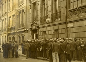 France Paris WWII Enlisting Czechoslovak Volunteers Old Press Photo 1939