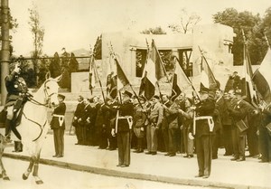 France Reims WWII General Flavigny Officers Parade Old Press Photo 1939