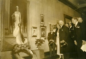 Queen Astrid of Belgium Tribute after her accidental Death Old Press Photo 1935