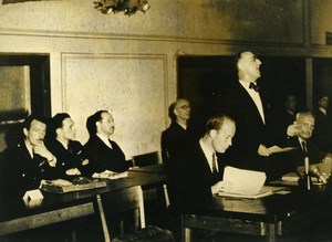 Germany Berlin Post War Town Council Meeting Otto Suhr Old Photo 1948