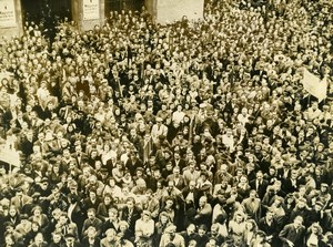 Germany Berlin Post War Peaceful Communist demonstration Russian Zone Photo 1948