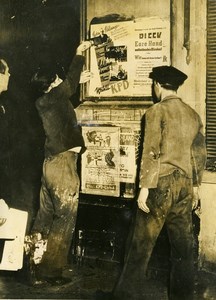 Germany Frankfurt Post War Communist election campaign Old Photo 1948
