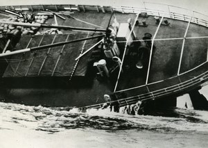 SS Flying Enterprise Sinking Disaster Captain Carlsen & Dancy Old Photo 1952