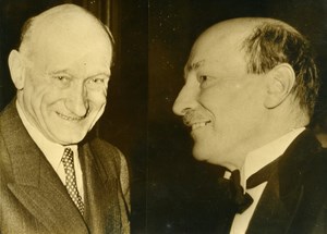 France Robert Schumann & Clement Attlee Political Old Photo 1949