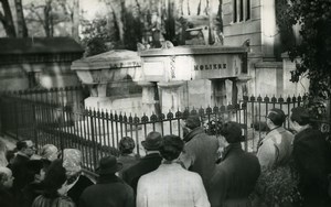 France Pere Lachaise Death of Moliere Commemoration Old Photo 1960