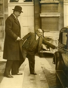 France Paris President of Council Pierre Etienne Flandin Old Photo 1934