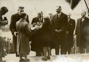 France Evreux Town Hall Edouard Daladier War Minister Old Photo 1936