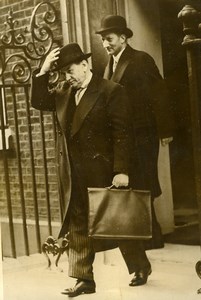 London Edouard Daladier Georges Bonnet 10 Downing Street Old Photo 1938