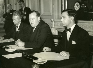 France Paris Trygve Lie Secretary-General of the United Nations Old Photo 1946