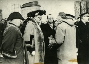 France Cherbourg Visit by Plymouth Mayor & Personalities Old Photo 1947