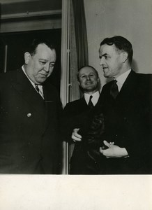 Switzerland Bern Trygve Lie & Max Petitpierre United Nations Old Photo 1948