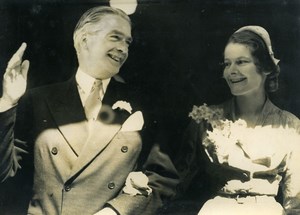 United Kingdom London Anthony Eden Clarissa Spencer Churchill Old Photo 1952