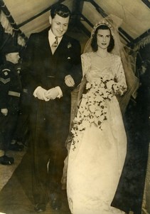 United Kingdom London Lord Stanley Lady Isabel Milles-Lade Wedding Photo 1948