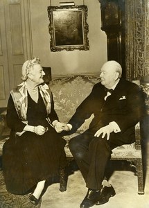 United Kingdom London Golden Wedding Mr & Mme Winston Churchill Old Photo 1958