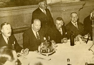 France Bourg en Bresse Banquet of the Democratic Alliance Flandin Old Photo 1936