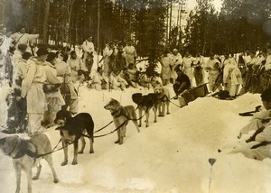 Canada Yukon Military Maneuvers near North Pole Sled dogs Old Photo 1948