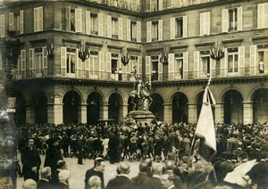 France Paris Place Rivoli Joan of Arch Festivity Jeanne d'Arc Old Photo 1910