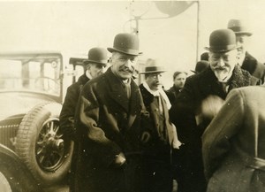 France Paris unidentified Politicians Blum or Briand ? Old Photo 1930