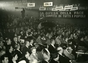 France Paris Partisans of Peace World Congress Old Photo 1949