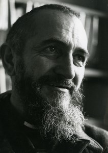 France Paris Portrait of Abbé Pierre Emmaus Old Photo 1970
