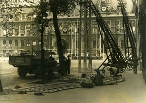 France Paris July 14 Celebration Ball Preparation Old Photo Henri Manuel 1929