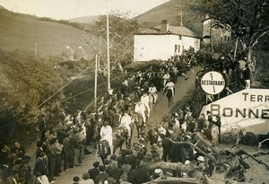 France Biriatou Pyrenees Bizarre Goose Tradition Old Photo 1936