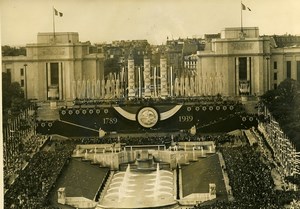 France Paris July 14 Celebration Palais de Chaillot Old Photo 1939