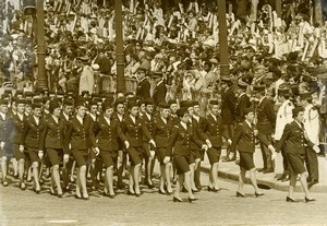 France Paris July 14 First Women's Parade Military Old Photo 1971