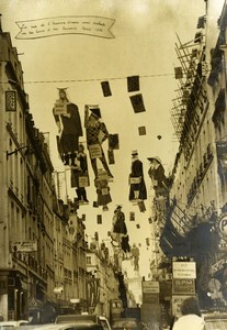 France Paris Celebration Street Rue Ancienne Comedie Francaise Old Photo 1973