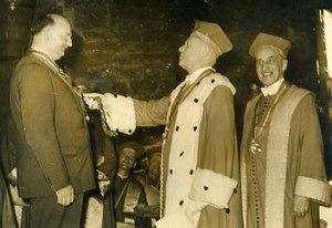 France Clos Vougeot Pierre-Étienne Flandin Chevaliers du Tastevin Old Photo 1935