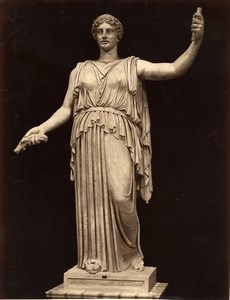 Italy Museum Antiquity Roman Sculpture Ceres Cerere Old Photo 1880
