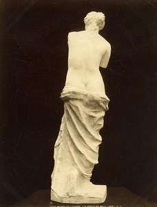 France Museum Antiquity Greek Sculpture Venus de Milo Aphrodite Old Photo 1880