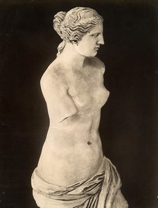 France Museum Antiquity Greek Sculpture Venus de Milo Aphrodite Old Photo 1880