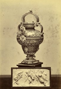 France Earthenware vase Henri II Bas Relief Gallery Pourtales Goupil Photo 1870