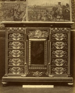 France Paris Museum Sculpture Console Cabinet Old Photo 1870
