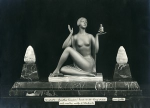 France Paris Art Deco Atelier Cadran création de Gallo Boudha Parisien Ancienne Photo 1930