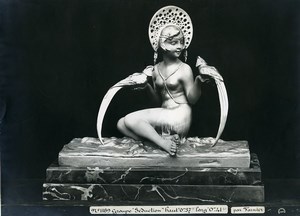 France Paris Art Deco Atelier Cadran création de Varnier Groupe Seduction Ancienne Photo 1930