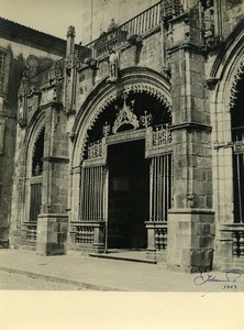 Portugal Sé de Braga Cathedral Study Main Portal Galilee Old Photo Azevedo 1949