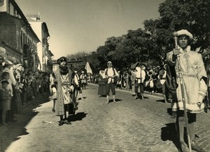 Portugal Viana do Castelo Carnival Corso Carnaval Parade Old Photo Azevedo 1950