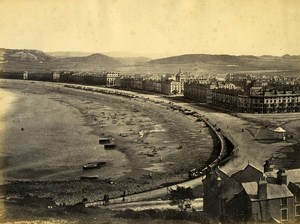 United Kingdom Wales Llandudno beach Panorama Old Photo Bedford 1875